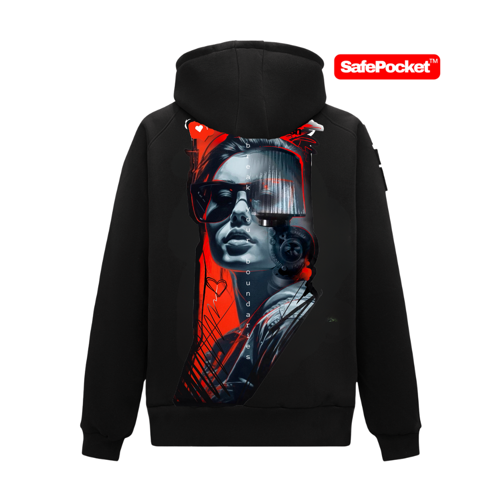 RebelRush Street Rider Classic Hoodie - SafePocket™ - SOLD OUT! ostatnie sztuki