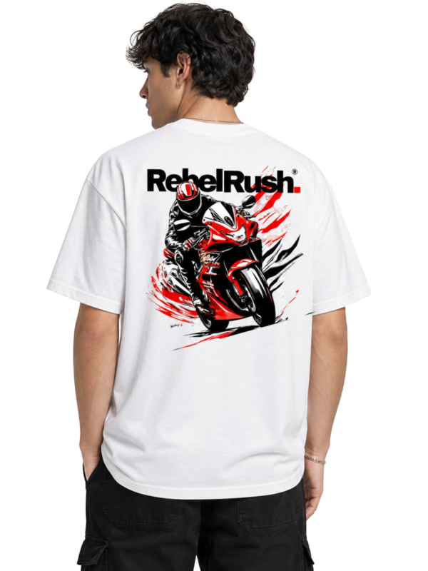 RebelRush Oversize Streetwear Rebel. T-shirt White SOLD OUT - ostatnie sztuki