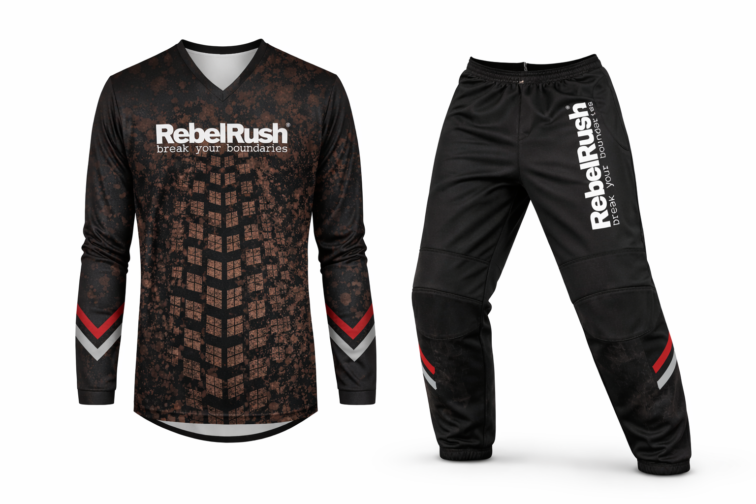 Komplet Bluza MX + Spodnie ROOST RebelRush Black 2026
