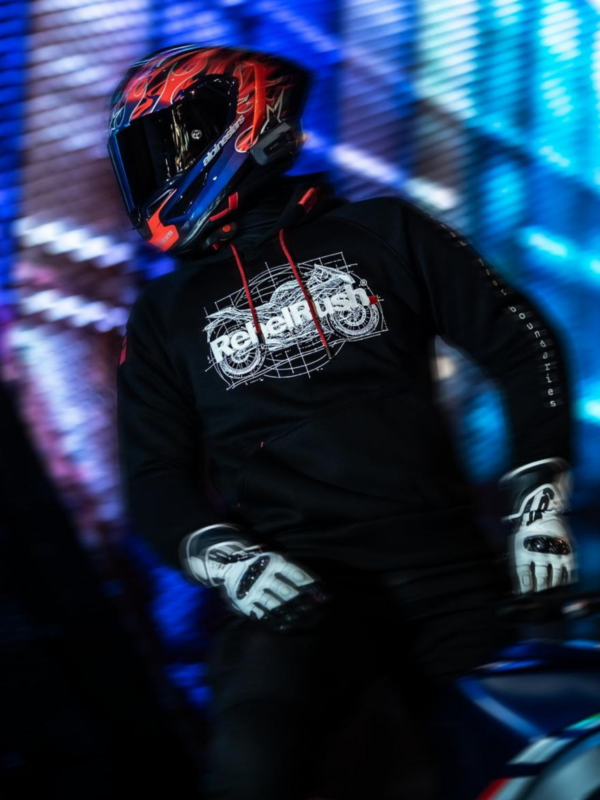 RebelRush NightGlow™ Hoodie Blueprint 2.0  - SafePocket™ LIMITED EDITION