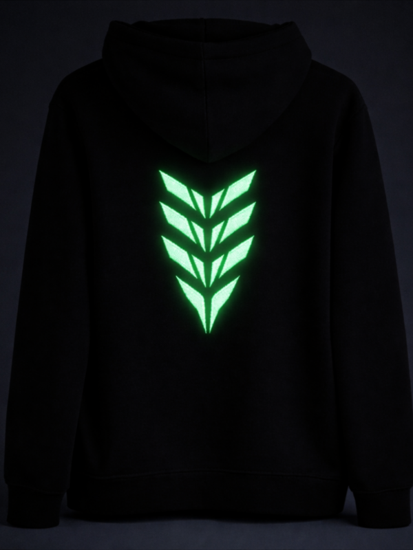 RebelRush NightGlow™ ZIP Hoodie 2.0  - SafePocket™